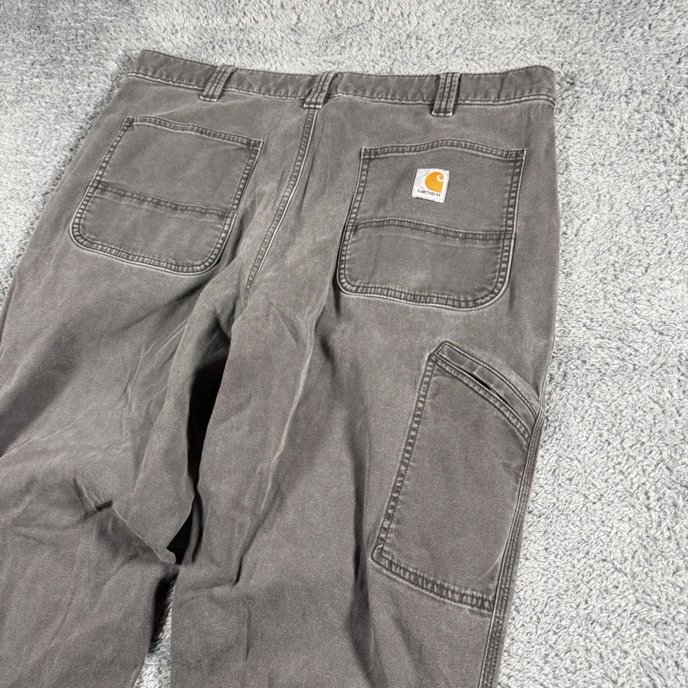 Carhartt Relaxed Fit Canvas Work Pants Nice Fade Phone Pocket Mens 38x34